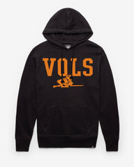 TENNESSEE VOLUNTEERS VINTAGE STRAIGHT BLOCK '47 HEADLINE HOOD JET BLACK