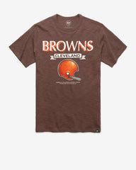 CLEVELAND BROWNS HISTORIC LONG HAUL '47 SCRUM TEE CHOCOLATE