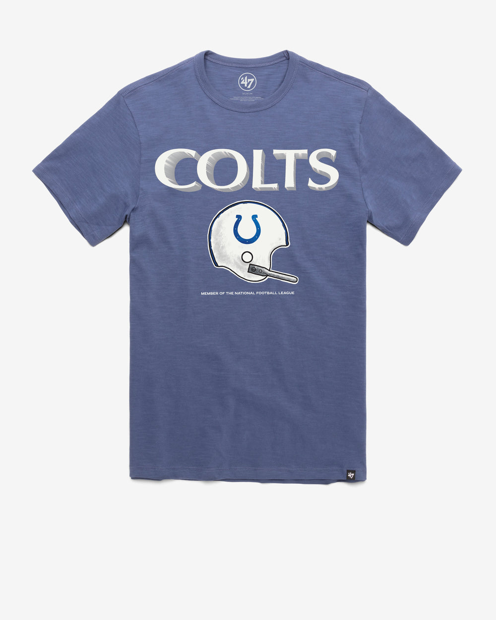 INDIANAPOLIS COLTS HISTORIC LONG HAUL '47 SCRUM TEE BLEACHER BLUE