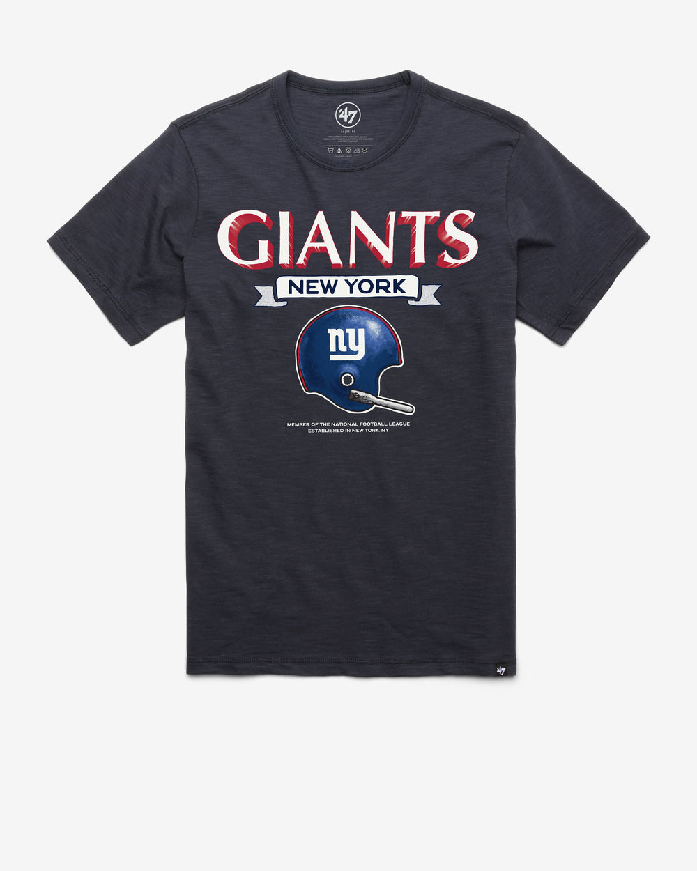 NEW YORK GIANTS HISTORIC LONG HAUL '47 SCRUM TEE FALL NAVY