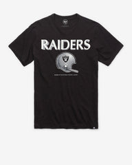 LAS VEGAS RAIDERS HISTORIC LONG HAUL '47 SCRUM TEE JET BLACK