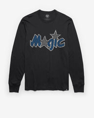 ORLANDO MAGIC HARDWOOD CLASSICS PREMIER '47 FRANKLIN LONG SLEEVE TEE FLINT BLACK