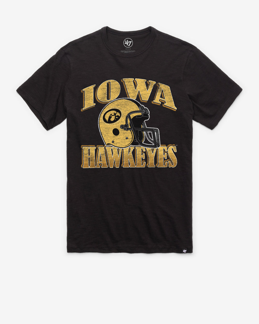 IOWA HAWKEYES OVERRUN '47 SCRUM TEE JET BLACK