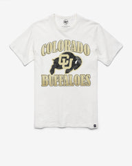 COLORADO BUFFALOES OVERRUN '47 SCRUM TEE WHITE WASH