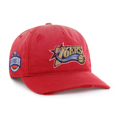PHILADELPHIA 76ERS HARDWOOD CLASSICS WORN '47 HITCH LC LOW CROWN RED