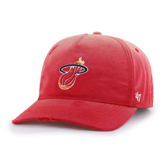 MIAMI HEAT HARDWOOD CLASSICS WORN '47 HITCH LC LOW CROWN RED