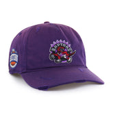TORONTO RAPTORS HARDWOOD CLASSICS WORN '47 HITCH LC LOWN CROWN PURPLE