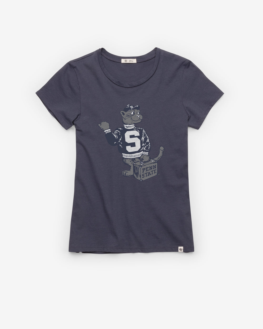 PENN STATE NITTANY LIONS VINTAGE PREMIER '47 FRANKIE TEE WOMENS ATLAS BLUE