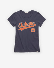 AUBURN TIGERS TAIL SWEEP '47 FRANKIE TEE WOMENS ATLAS BLUE