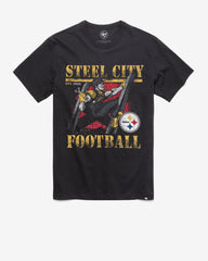 PITTSBURGH STEELERS REGIONAL '47 FRANKLIN TEE FLINT BLACK