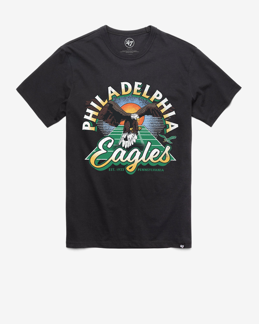 PHILADELPHIA EAGLES HISTORIC REGIONAL '47 FRANKLIN TEE FLINT BLACK
