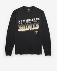 NEW ORLEANS SAINTS POLISHED '47 FRANKLIN LONG SLEEVE TEE FLINT BLACK