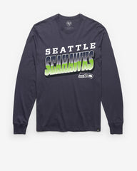 SEATTLE SEAHAWKS POLISHED '47 FRANKLIN LONG SLEEVE TEE ATLAS BLUE