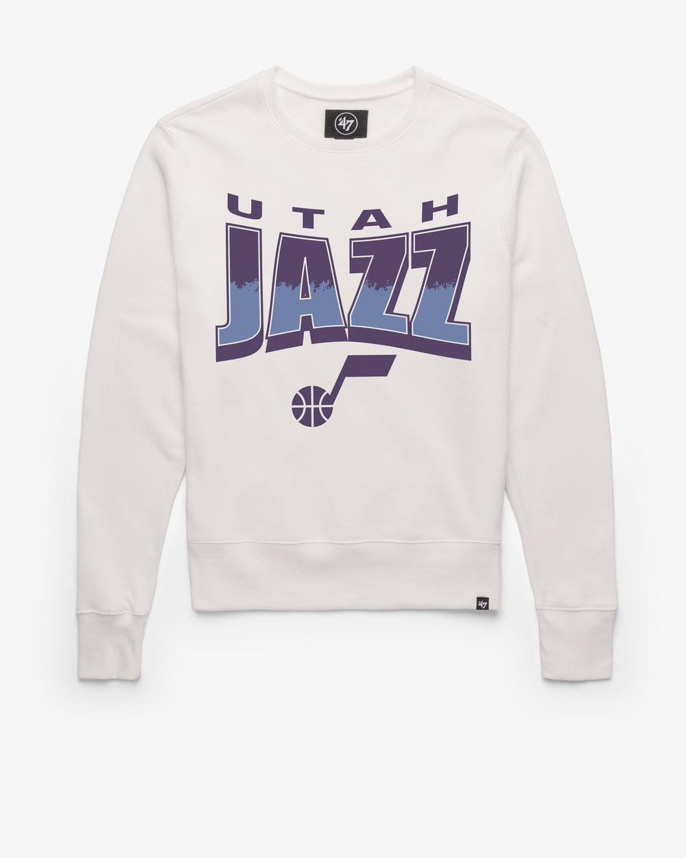 UTAH JAZZ BRUSH BY '47 HEADLINE CREW WHITE WASH