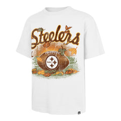 PITTSBURGH STEELERS CRISP AUTUMN AIR '47 FOUNDATION TEE WHITE