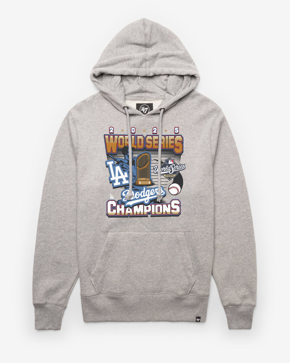 LOS ANGELES DODGERS 2025 WORLD SERIES CHAMPIONS '47 HEADLINE HOOD SLATE GREY