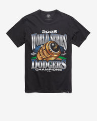 LOS ANGELES DODGERS 2025 WORLD SERIES CHAMPIONS '47 FRANKLIN TEE FLINT BLACK