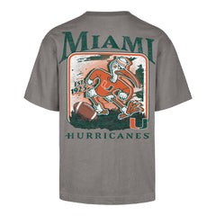 MIAMI HURRICANES REGIONAL BACKER '47 FOUNDATION TEE WOLF GREY