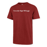 DETROIT RED WINGS GRIT WORDMARK '47 SCRUM TEE RESCUE RED