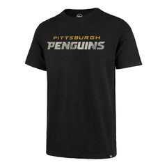 PITTSBURGH PENGUINS GRIT WORDMARK '47 SCRUM TEE JET BLACK