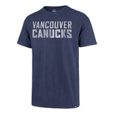 VANCOUVER CANUCKS GRIT WORDMARK '47 SCRUM TEE BLEACHER BLUE