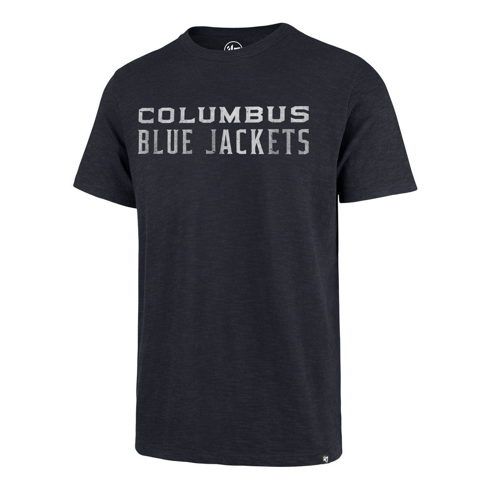 COLUMBUS BLUE JACKETS GRIT WORDMARK '47 SCRUM TEE FALL NAVY