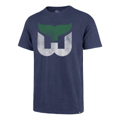 HARTFORD WHALERS VINTAGE GRIT '47 SCRUM TEE BLEACHER BLUE