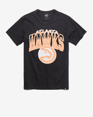 ATLANTA HAWKS CITY EDITION SWISH FADE '47 FRANKLIN TEE FLINT BLACK