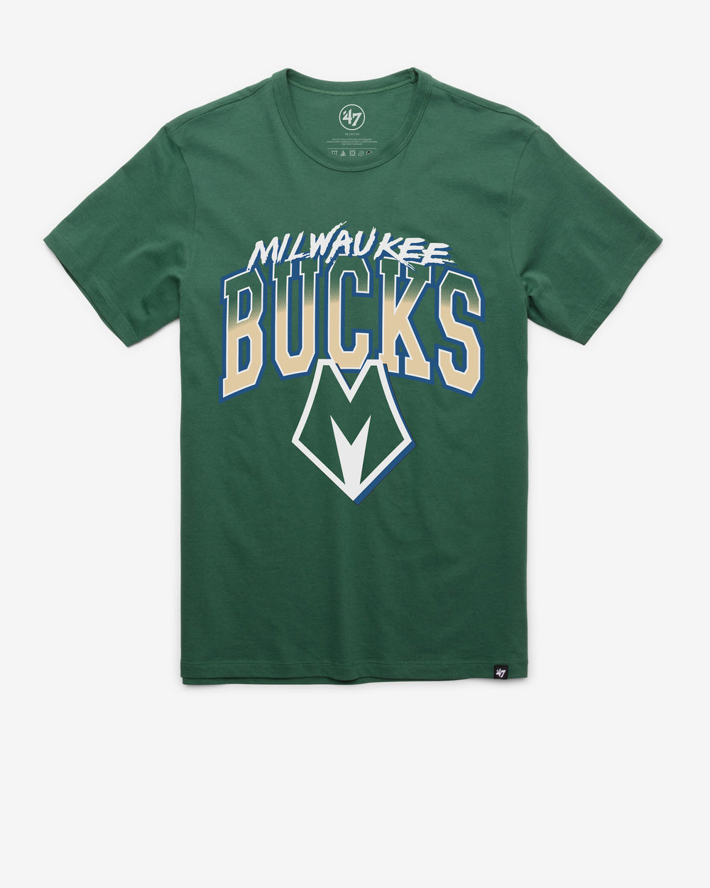 MILWAUKEE BUCKS CITY EDITION SWISH FADE '47 FRANKLIN TEE ELM GREEN