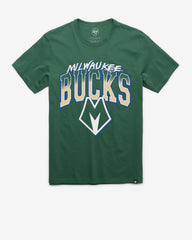 MILWAUKEE BUCKS CITY EDITION SWISH FADE '47 FRANKLIN TEE ELM GREEN