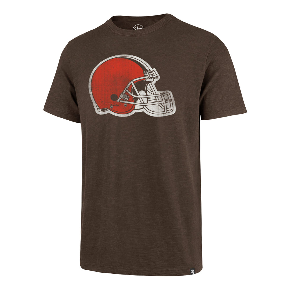 CLEVELAND BROWNS GRIT '47 SCRUM TEE CHOCOLATE