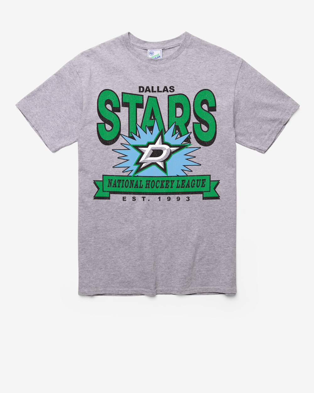 DALLAS STARS TWELVE SIX VINTAGE '47 TUBULAR TEE DT ATHLETIC HEATHER