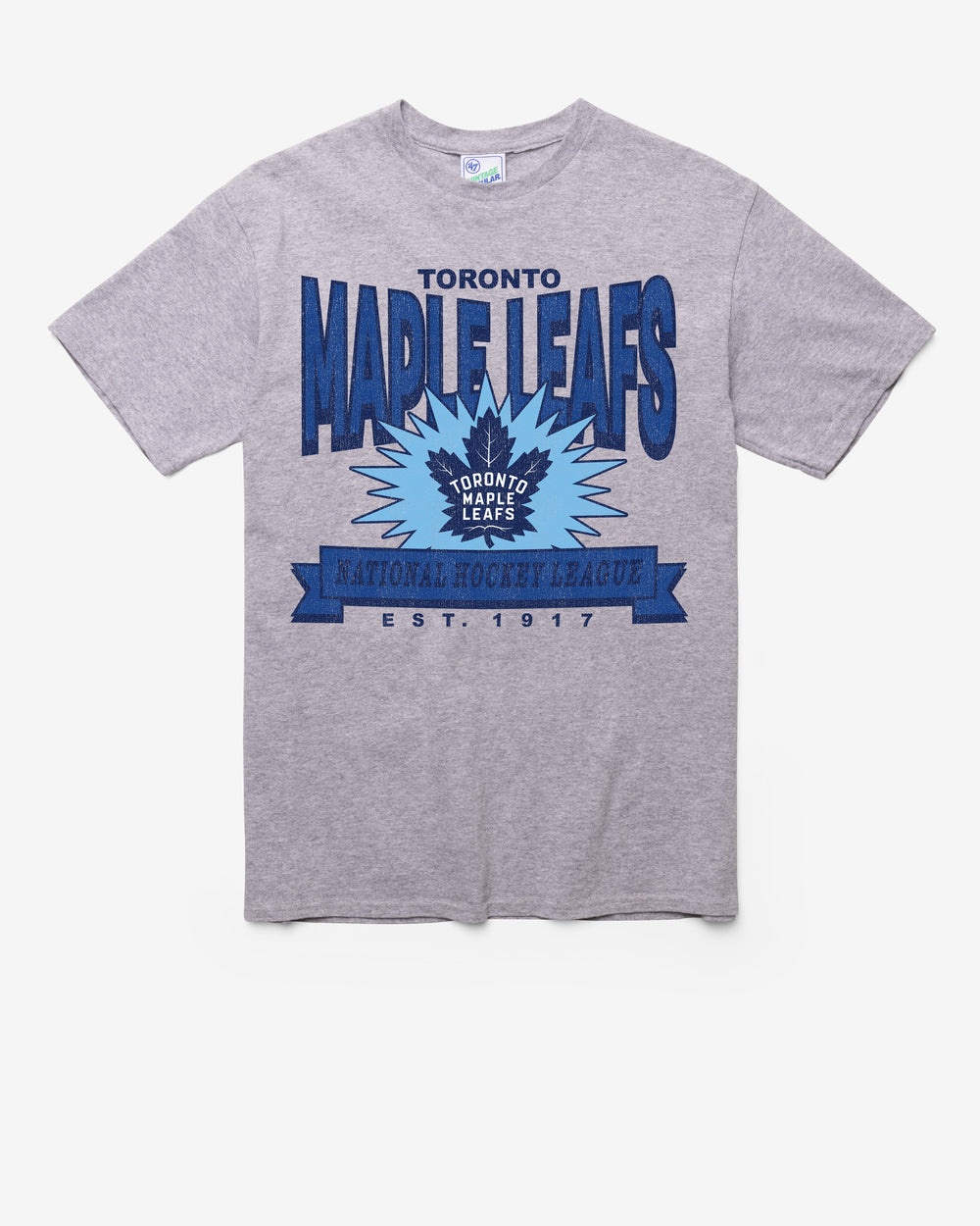 TORONTO MAPLE LEAFS TWELVE SIX VINTAGE '47 TUBULAR TEE DT ATHLETIC HEATHER