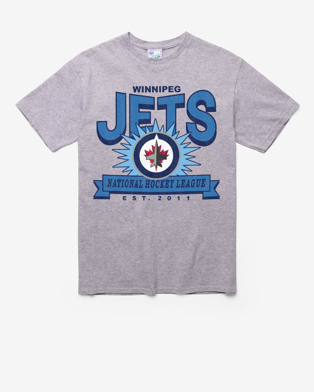 WINNIPEG JETS TWELVE SIX VINTAGE '47 TUBULAR TEE DT ATHLETIC HEATHER