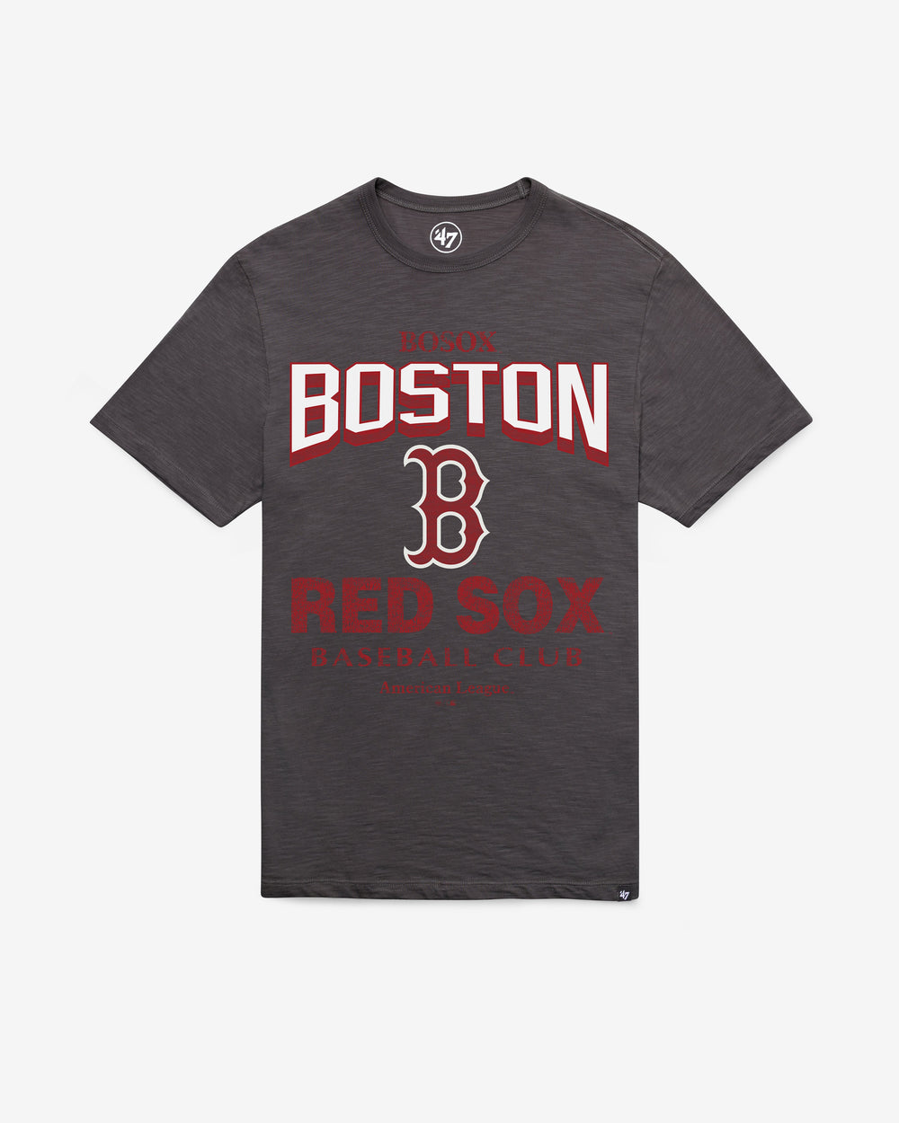 BOSTON RED SOX HEAD ON '47 SCRUM TEE CHARCOAL