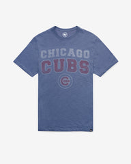 CHICAGO CUBS STADIUM WAVE '47 SCRUM TEE BLEACHER BLUE