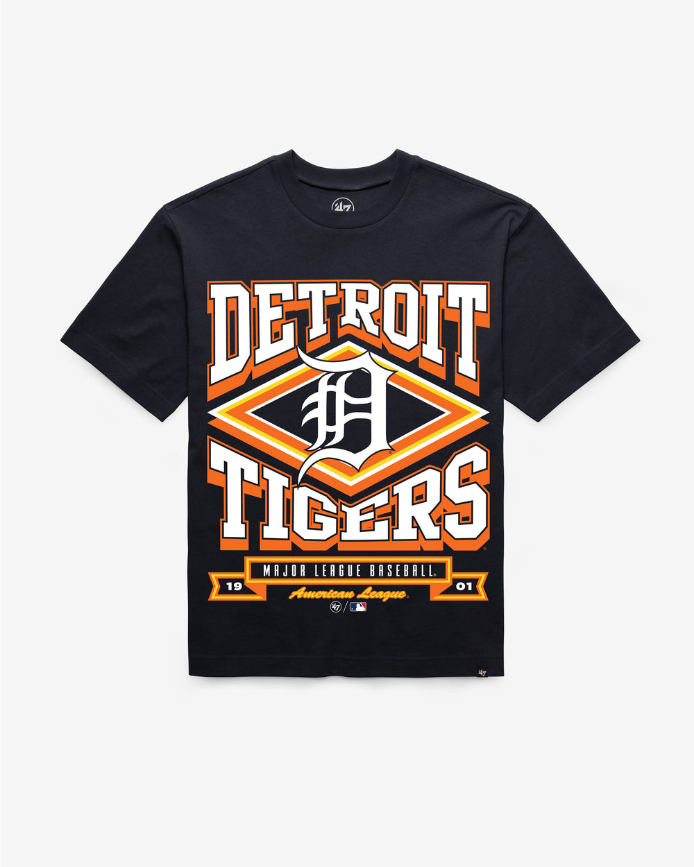 DETROIT TIGERS HEATER '47 FOUNDATION TEE NAVY