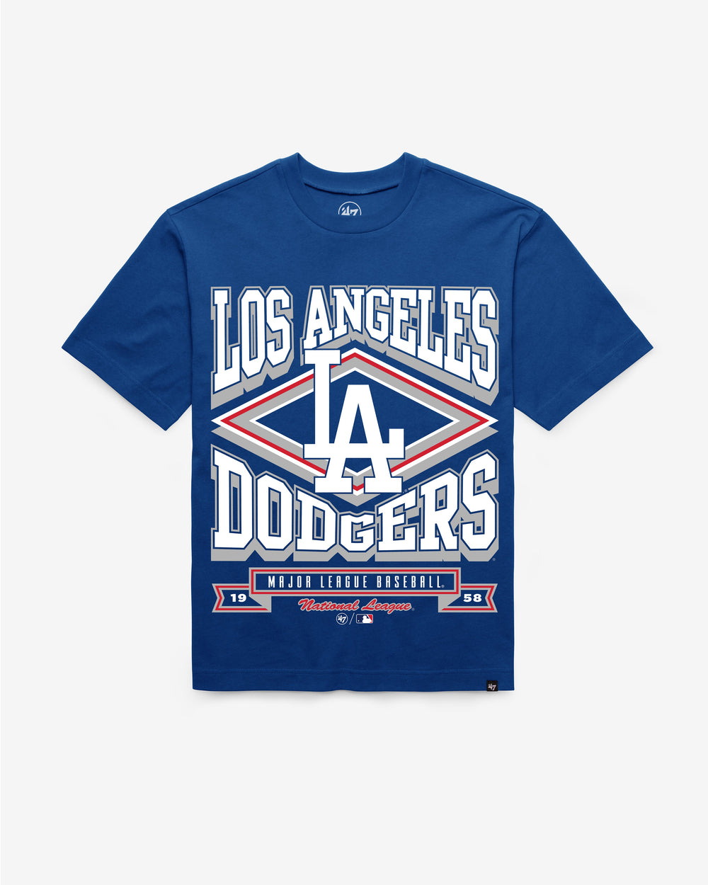 LOS ANGELES DODGERS HEATER '47 FOUNDATION TEE ROYAL