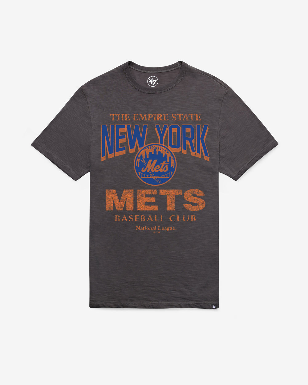 NEW YORK METS HEAD ON '47 SCRUM TEE CHARCOAL