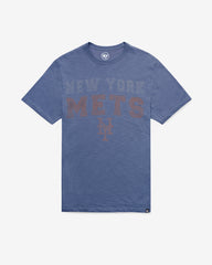 NEW YORK METS STADIUM WAVE '47 SCRUM TEE BLEACHER BLUE