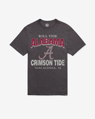 ALABAMA CRIMSON TIDE HEAD ON '47 SCRUM TEE CHARCOAL