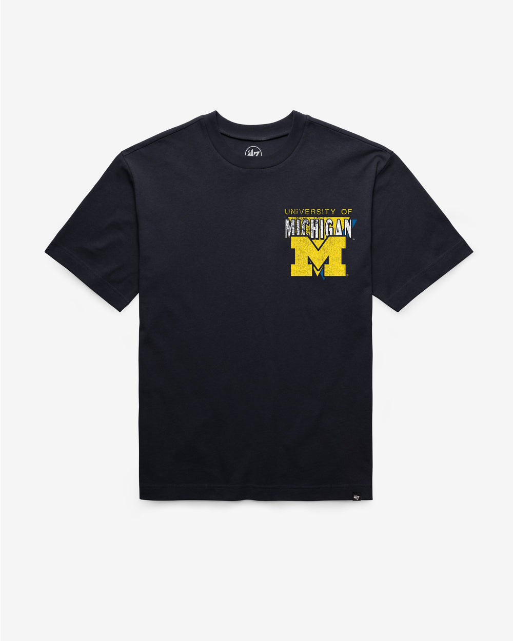 MICHIGAN WOLVERINES UNDER BAR '47 FOUNDATION TEE NAVY