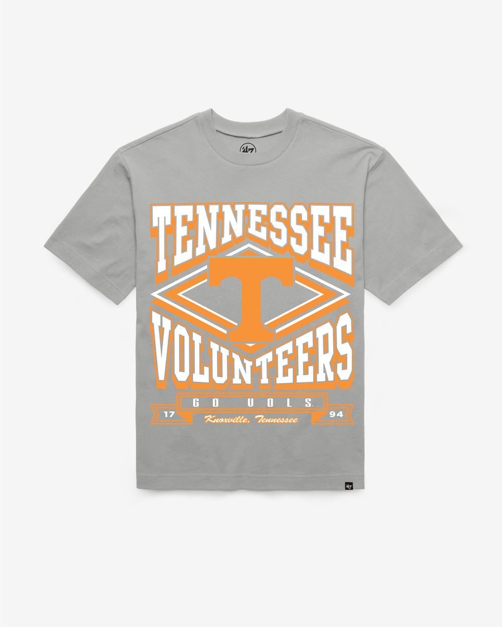 TENNESSEE VOLUNTEERS HEATER '47 FOUNDATION TEE WOLF GREY