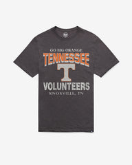 TENNESSEE VOLUNTEERS HEAD ON '47 SCRUM TEE CHARCOAL