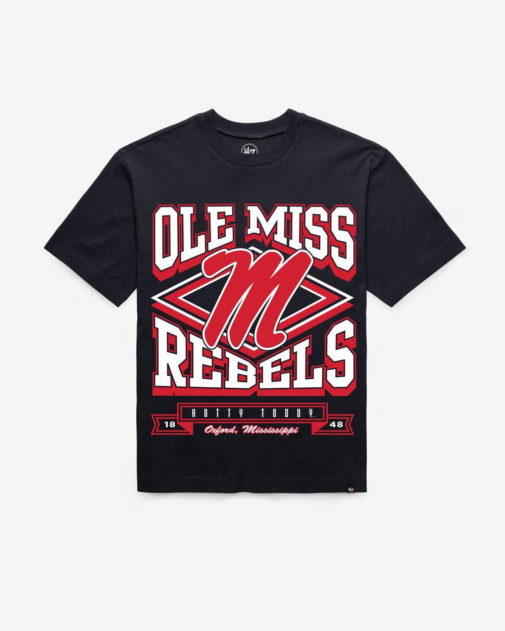 MISSISSIPPI REBELS HEATER '47 FOUNDATION TEE NAVY