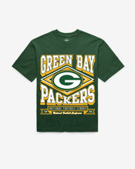 GREEN BAY PACKERS HEATER '47 FOUNDATION TEE DARK GREEN