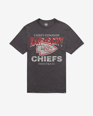 KANSAS CITY CHIEFS HEAD ON '47 SCRUM TEE CHARCOAL