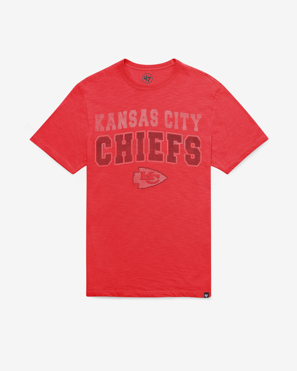 KANSAS CITY CHIEFS STADIUM WAVE '47 SCRUM TEE RESCUE RED