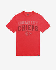 KANSAS CITY CHIEFS STADIUM WAVE '47 SCRUM TEE RESCUE RED