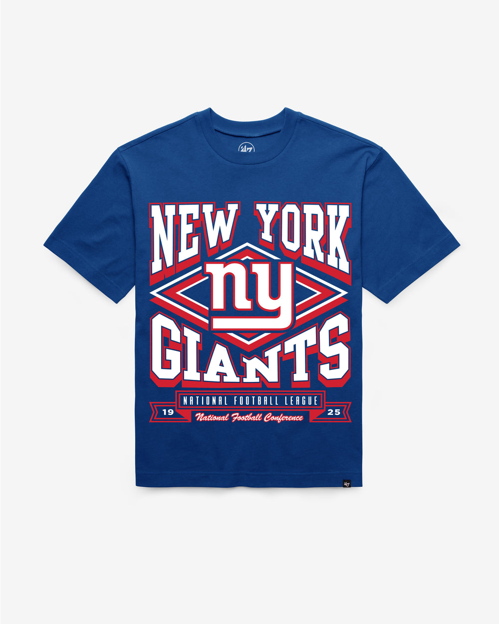 NEW YORK GIANTS HEATER '47 FOUNDATION TEE ROYAL